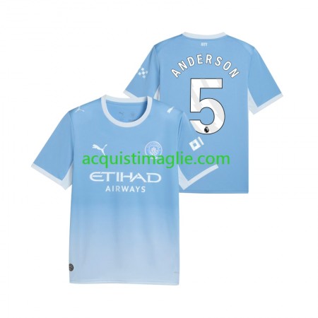 Divisa di Calcio Manchester City Elliot Anderson 5 Prima 2026/2027